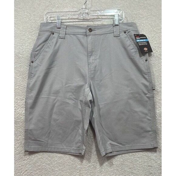 Dickies‎ Women's Flex Duck Carpenter Relaxed Fit Shorts, Gray  Canvas Size 12 - Picture 1 of 10